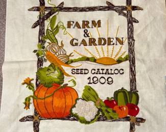 National Paragon #0327 Embroidered Farm & Garden Seed Catalog!
