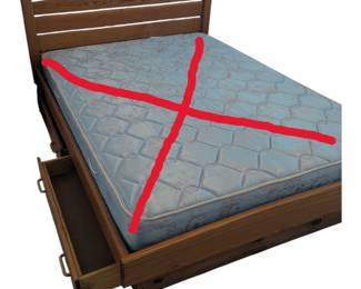 Solid Wood Bed - Mattress Listed Seperatly