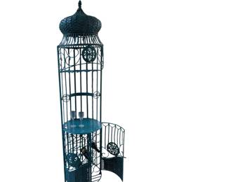 Outdoor Wrought Iron Cocktail Bar. 7 Foot +/-