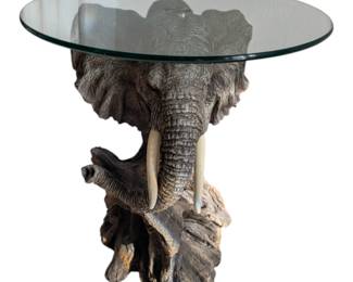 Elephant Glass Table