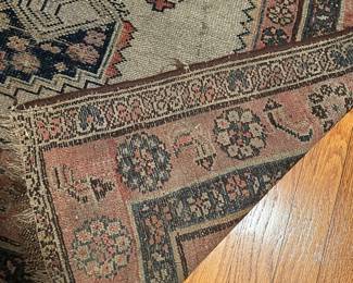 Antique handmade wool rug