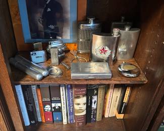 Antique wood book shelves (pair)