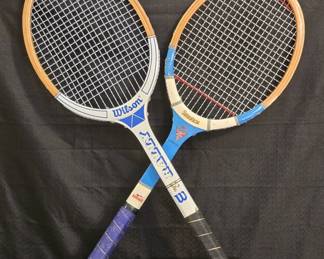vintage wooden tennis racquets