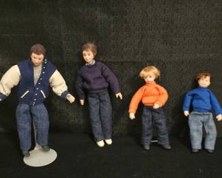 We can't leave the guys out! We have a few "boy" dolls to complete the dollhouse family, too!