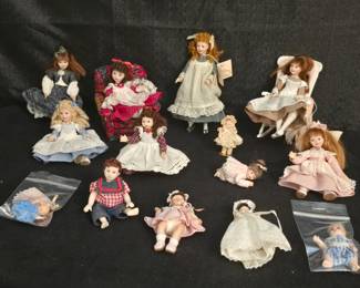 Pat Melvin dolls - very collectible, high-end, high-quality 1:12 scale handmade dolls