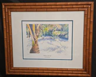 Vintage - heavy - frame and watercolor by Juanna Glass