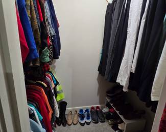 Closets full of high-end clothing ... some vintage clothing