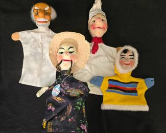 Vintage Kersa Hand Puppets - VERY COLLECTIBLE