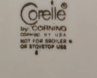 Vintage Corelle logo on Springtime dishes