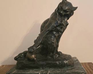 Cartier Bronze Cat figurine