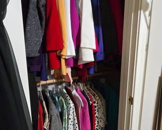 Closets full of high-end clothing ... some vintage clothing