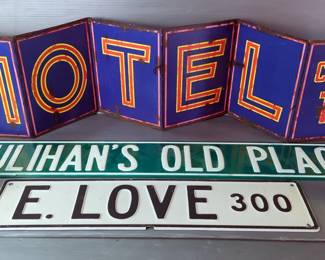 Metal Motel Folding Sign, Street Signs And Advertising Cans