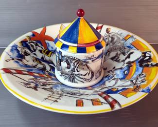 Villeroy & Boch Circus Themed Bowl and Covered Container