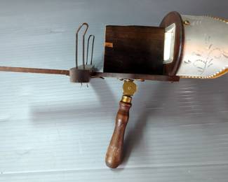 Wooden Shoe Stretchers,1938 Fortune Magazine with Stereoscope And Leather Duffle Bag