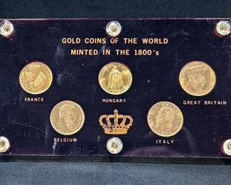 Gold Coins of the World Minted In The 1800's