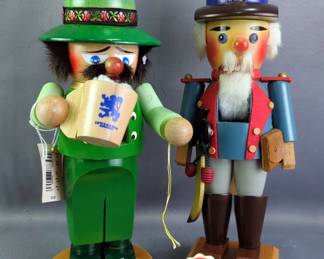 Steinbach German Wooden Nutcrackers, Qty 2