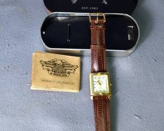 Harley Davidson Slide And Flip Watch with Original Box, Harley Owners Group