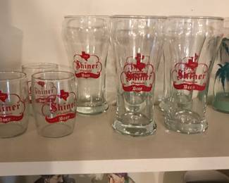 Shiner beer glasses