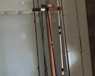Rods and Reels with stand