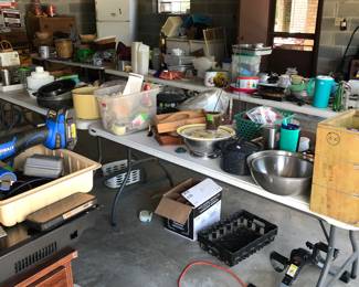 Lots of items in garage