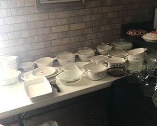 Lots of corning ware