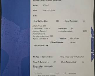 Sea of Stars Certificate