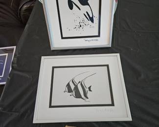 Set of 2 Wyland prints framed 10.5 x 8.5 $85.00