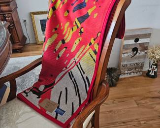 Item #057 Chihuly Blanket Price $550.00