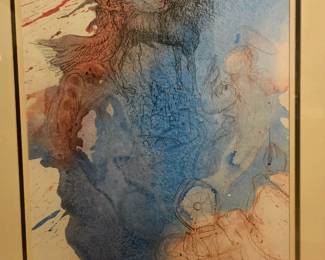 Item # 013 Salvador Dali The Pharmacist Limited Edition Facsimile Signed Collectible. Plate signed. 30.5 x 25.5 professionally framed : Price $485.00