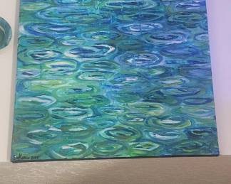 Artist Stacie L DeRome Title: "Moments like this"18 x 24 acrylic on Canvas 2005