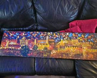 "Jerusalem Emotion" Leonid Afremor original. The last piece before he died included a letter from his son. Price: $550.00