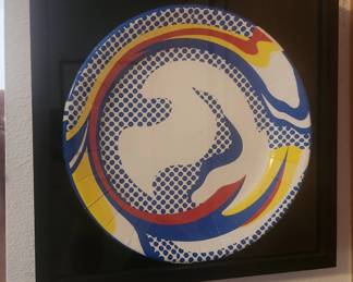Original Roy Lichtenstein paper plate 1969 - $250