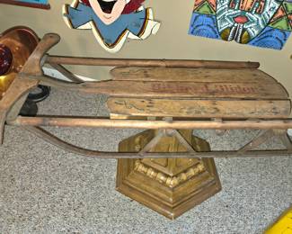 COOL ANTIQUE SLED TABLE