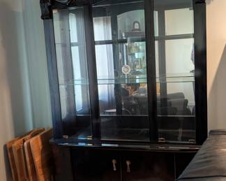 CHINA CABINET/HUTCH WITH PLENTY OF STORAGE ON BOTTOM
