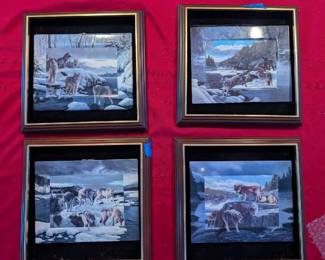 FRAMED WOLF PLATES