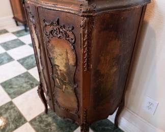 Antique music cabinet