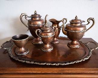 copper tea set
