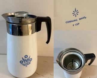 Corning Cornflower Blue 9-cup Coffee