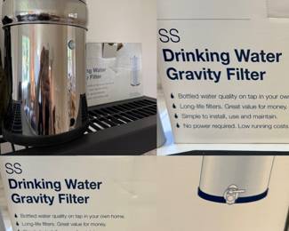 SS Drinking Water Gravity Filter-England
NEW-Open Box
