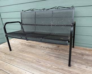 Wrought Iron 3 Seater Bench