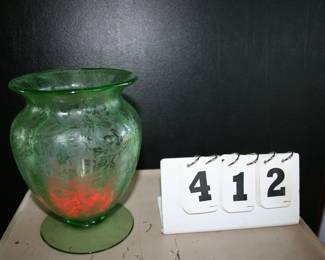 Vintage Etched Glass
