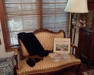 Settee in master bedroom 