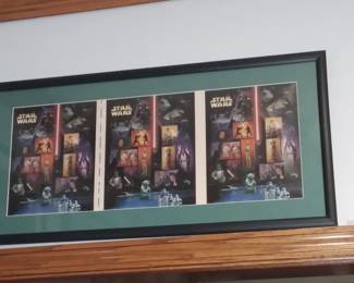 Star Wars framed art 