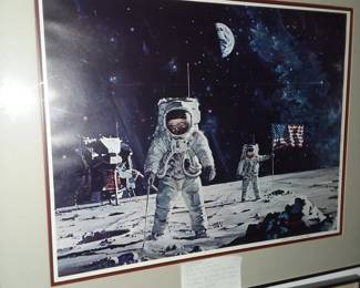 1st man on moon signed numbered