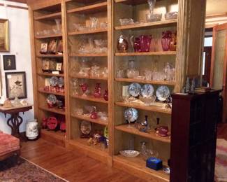 Wall of art glass, crystal, Icons, Cinnabar  