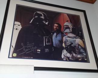 Star Wars framed art 