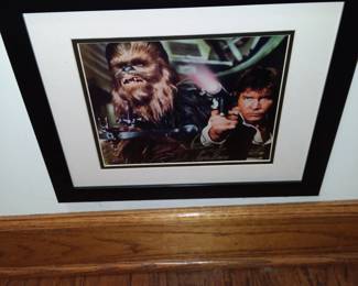 Star Wars framed art 
