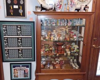 Mushroom collection, Star Wars stamp collections, etc.
