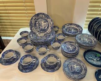 Beautiful Blue & White Spode china set