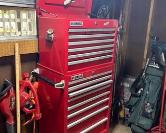 2 piece rolling tool box—-with tools